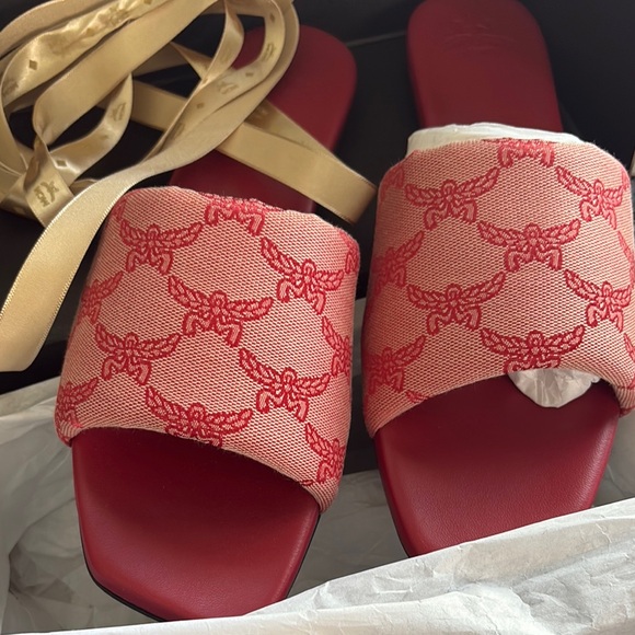 Shoes - RED MCM Women's Slides